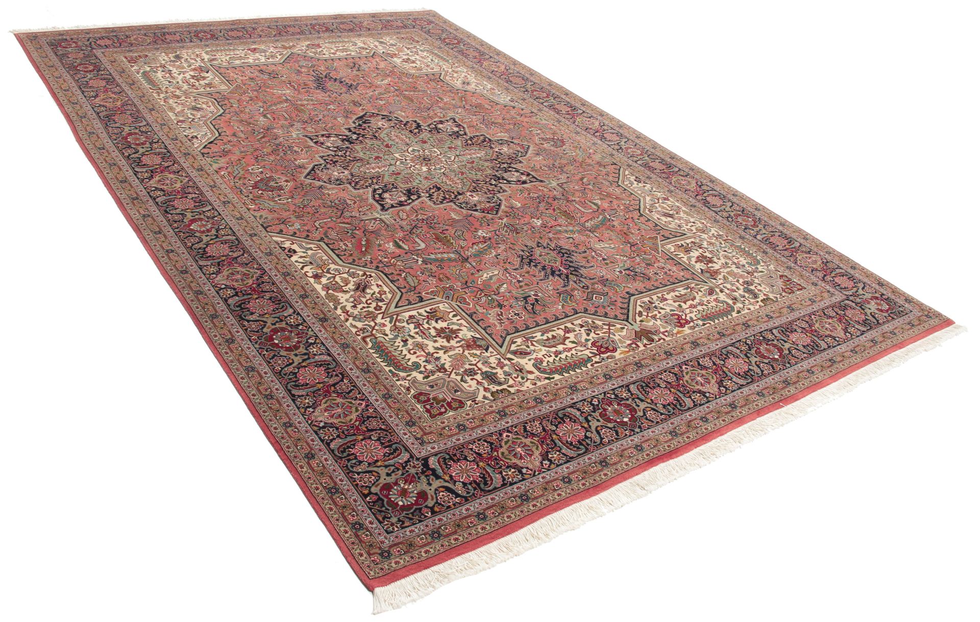 Alternative view of Hand-Knotted Tabriz Persian Rug, 197 × 290 cm, Wool