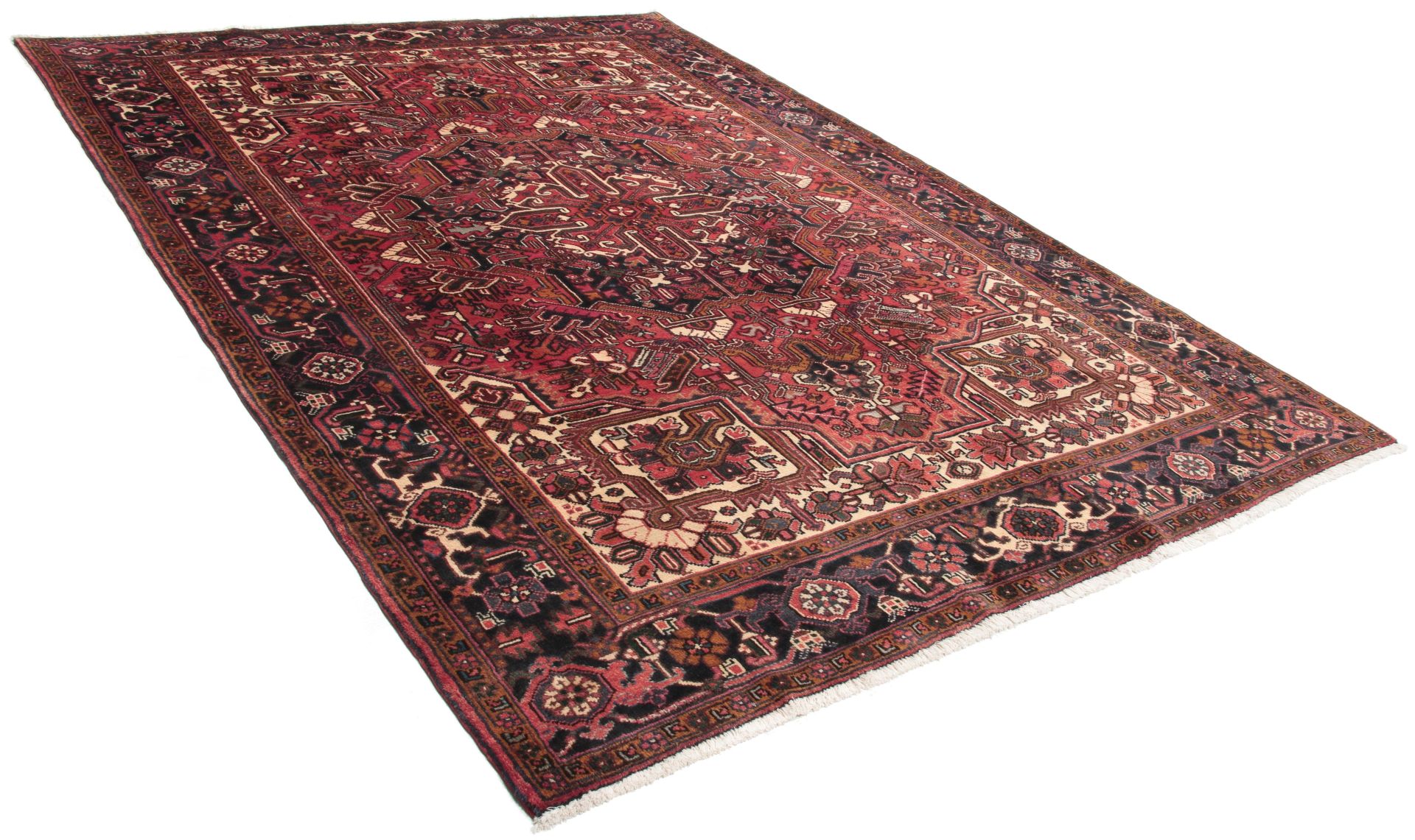 Alternative view of Heriz Persian Rug 207 × 285 cm in Wool, hand-knotted