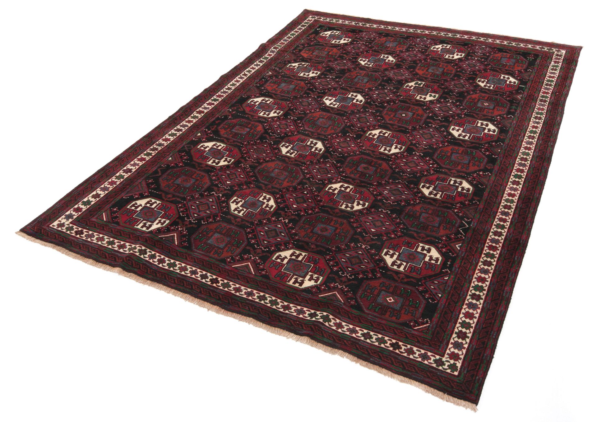 Alternative view of Hand-Knotted Bijar Persian Rug, 200 × 288 cm, Wool