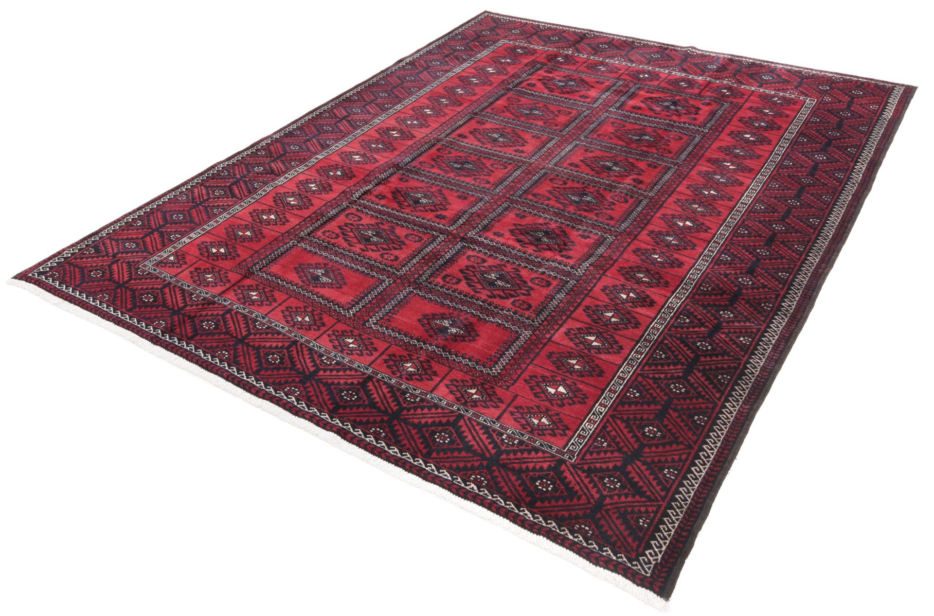 Alternative view of Hand-Knotted Baluch Persian Rug, 210 × 290 cm, Wool