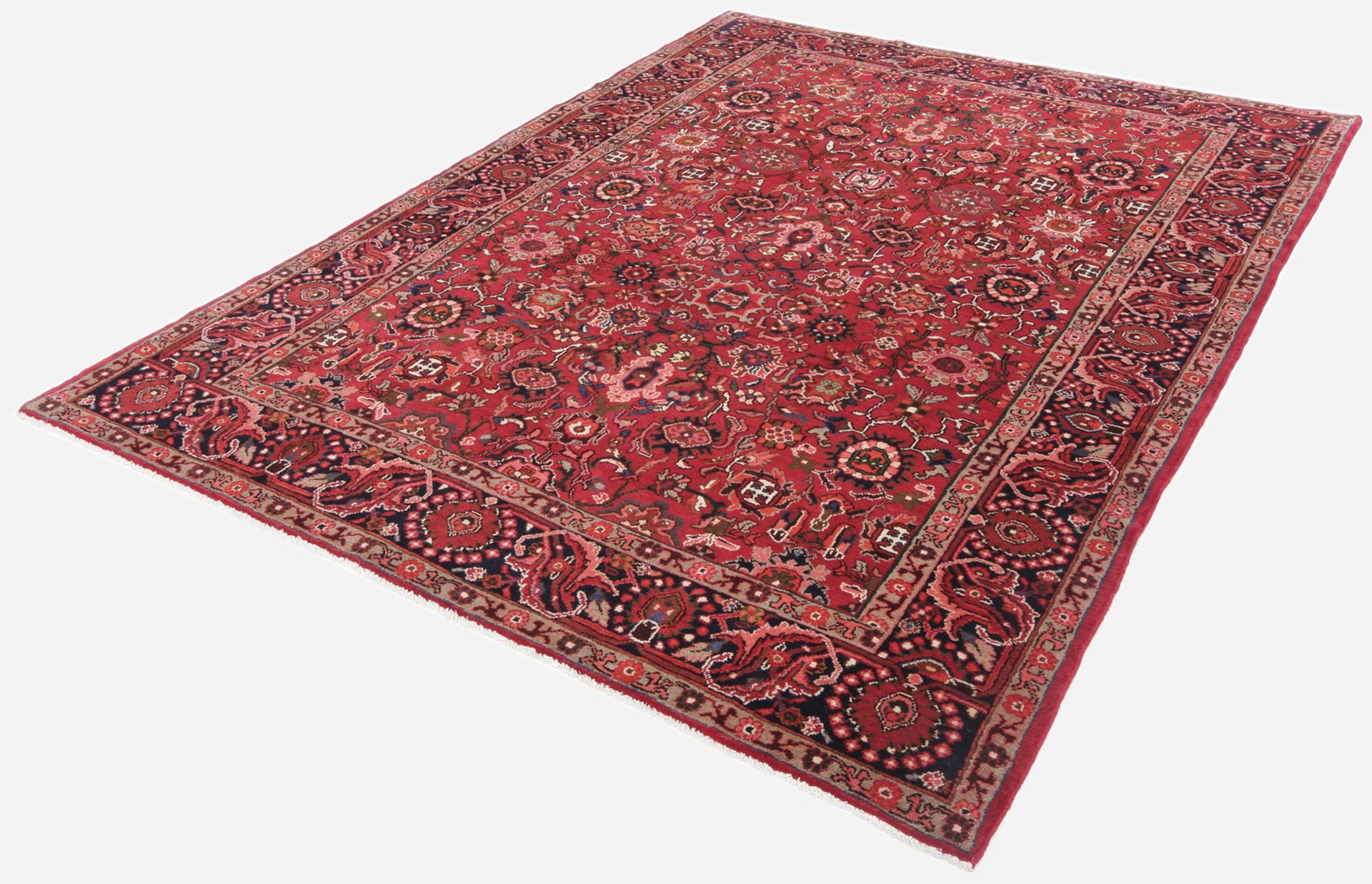 Alternative view of Isfahan Persian Rug 220 × 295 cm in Wool, hand-knotted