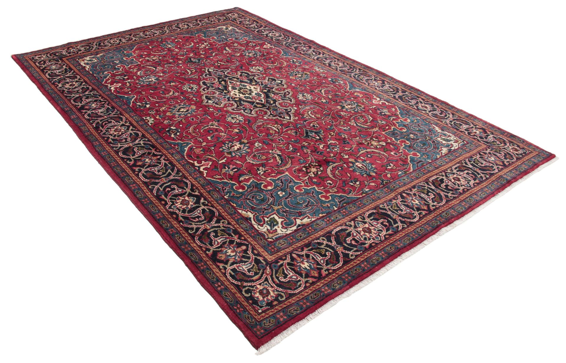 Alternative view of Hand-Knotted Hamadan Persian Rug, 207 × 313 cm, Wool