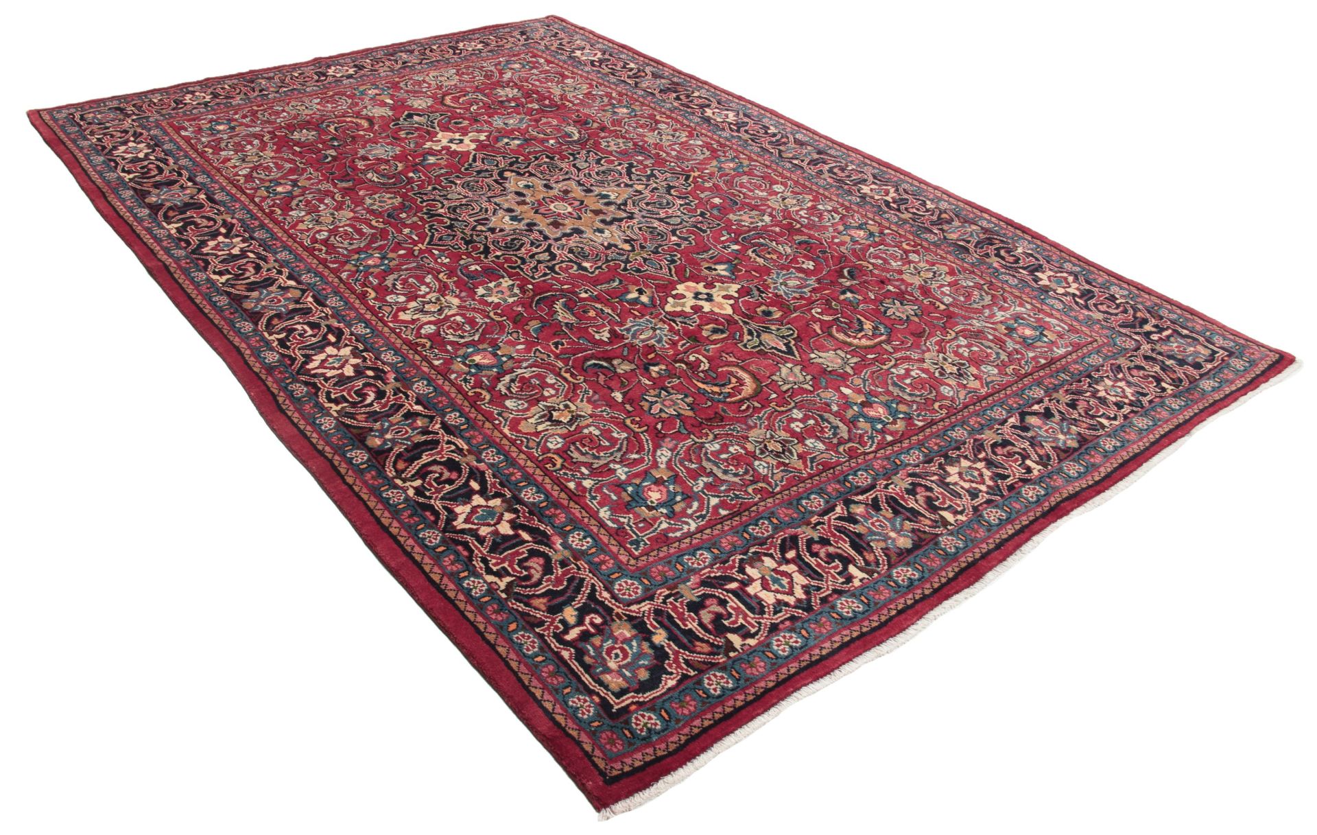 Alternative view of Wool Hamadan Persian Rug 212 × 320 cm, hand-knotted