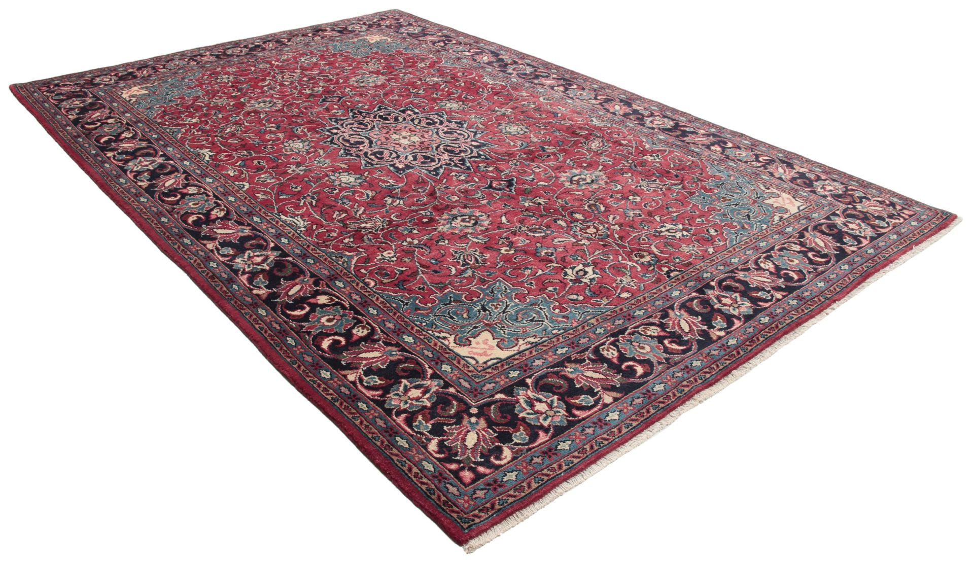 Alternative view of Hamadan Persian Rug 207 × 308 cm in Wool, hand-knotted