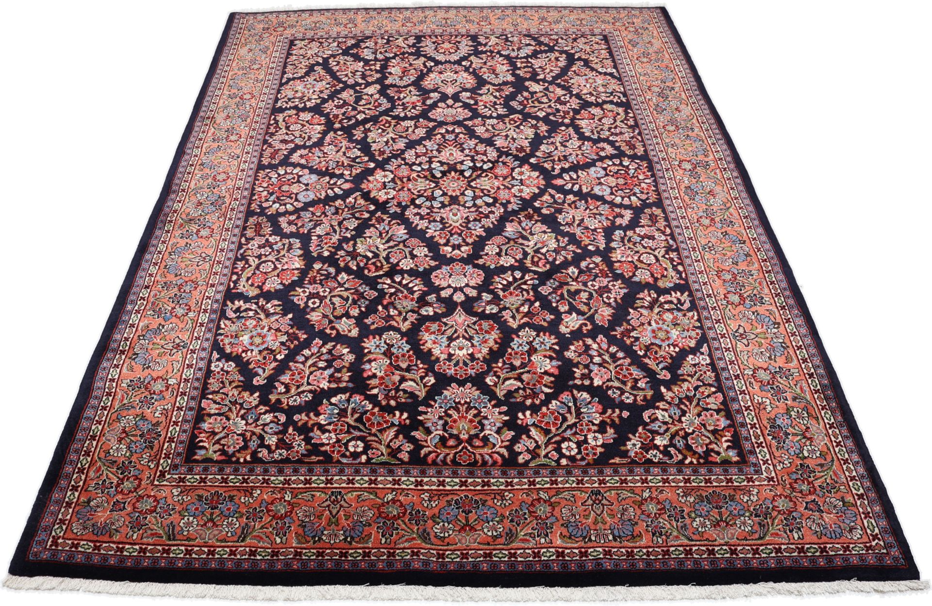 Alternative view of Hand-Knotted Sarouk Persian Rug, 198 × 280 cm, Wool