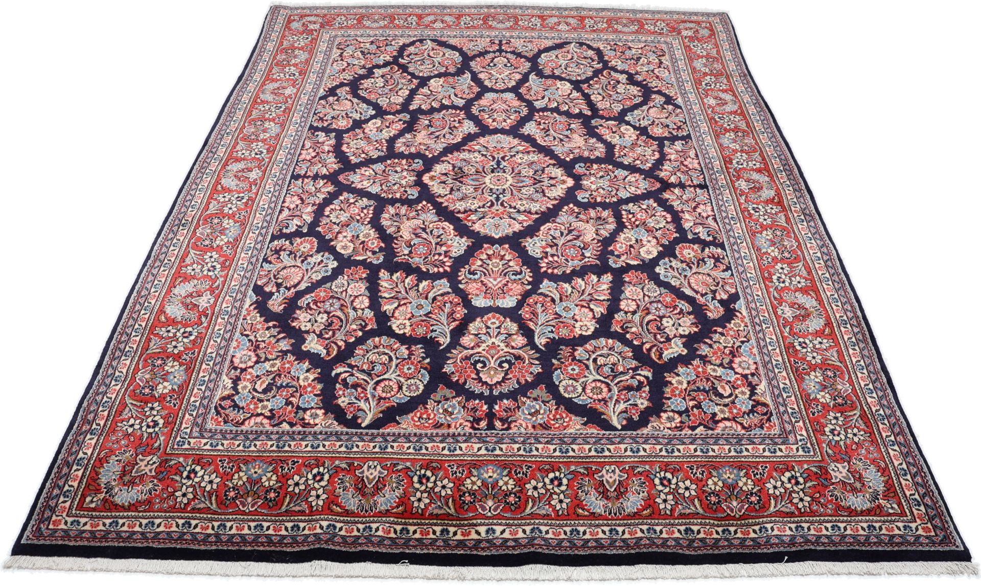 Alternative view of Hand-Knotted Sarouk Persian Rug, 211 × 276 cm, Wool