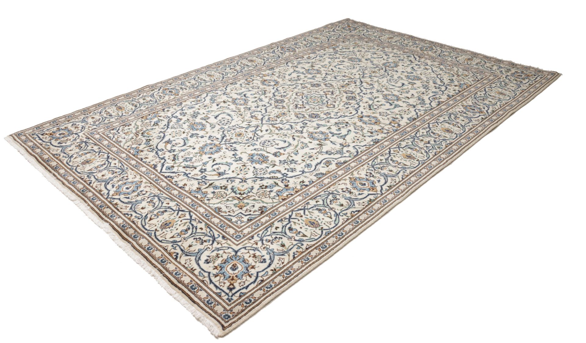 Alternative view of Hand-Knotted Kashan Persian Rug, 197 × 299 cm, Wool