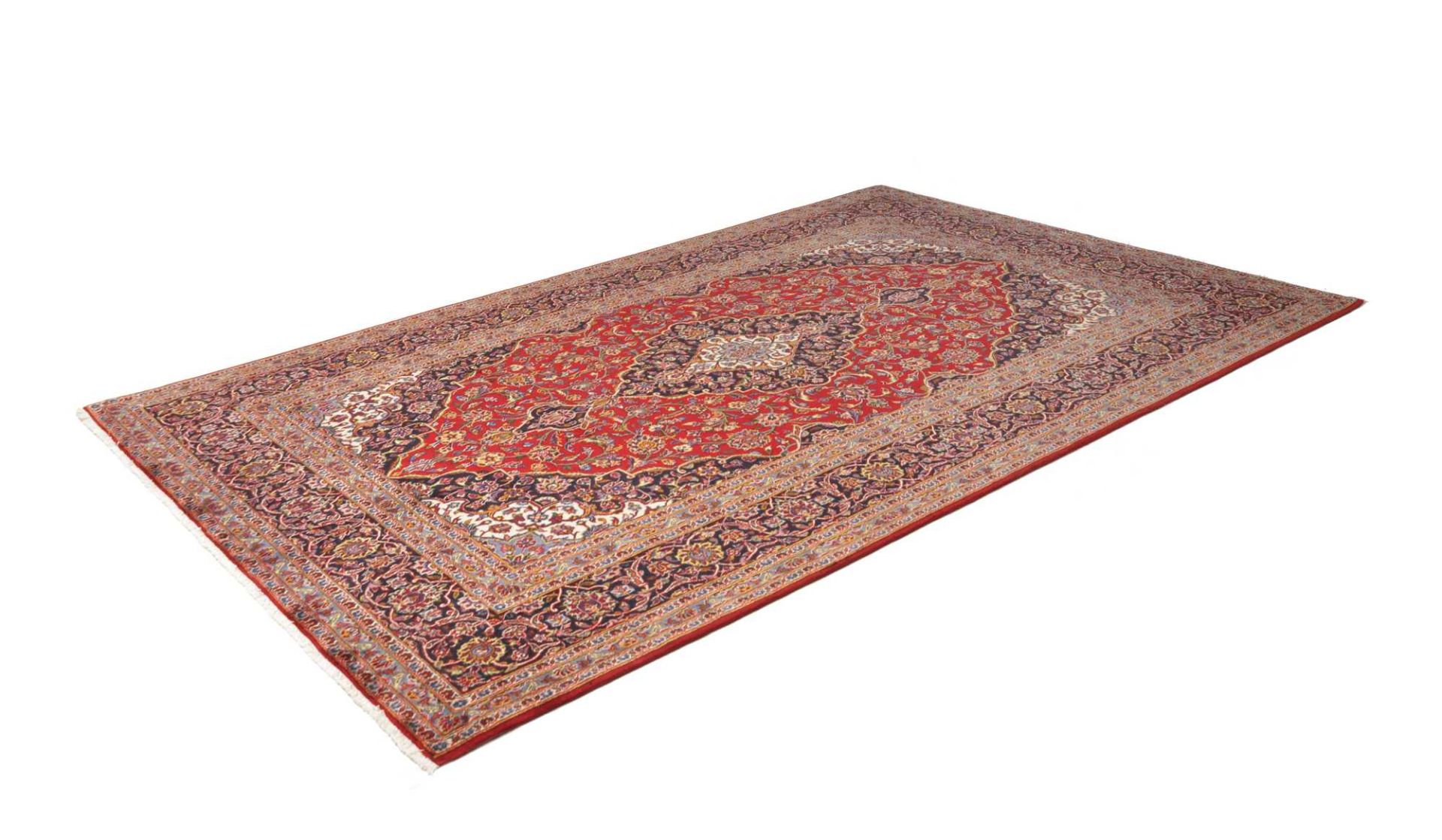 Alternative view of Hand-Knotted Kashan Persian Rug, 201 × 311 cm, Wool