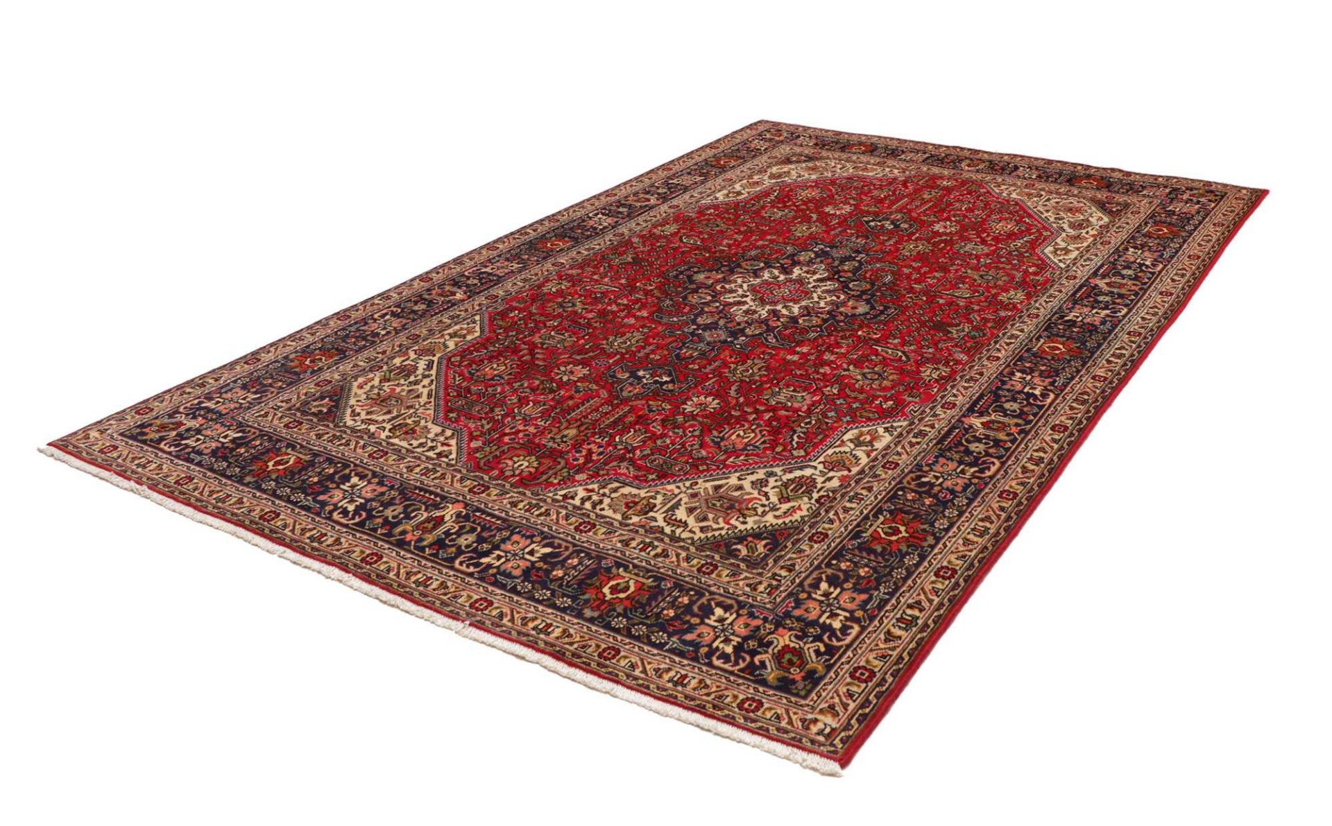 Alternative view of Hand-Knotted Tabriz Persian Rug, 201 × 304 cm, Wool
