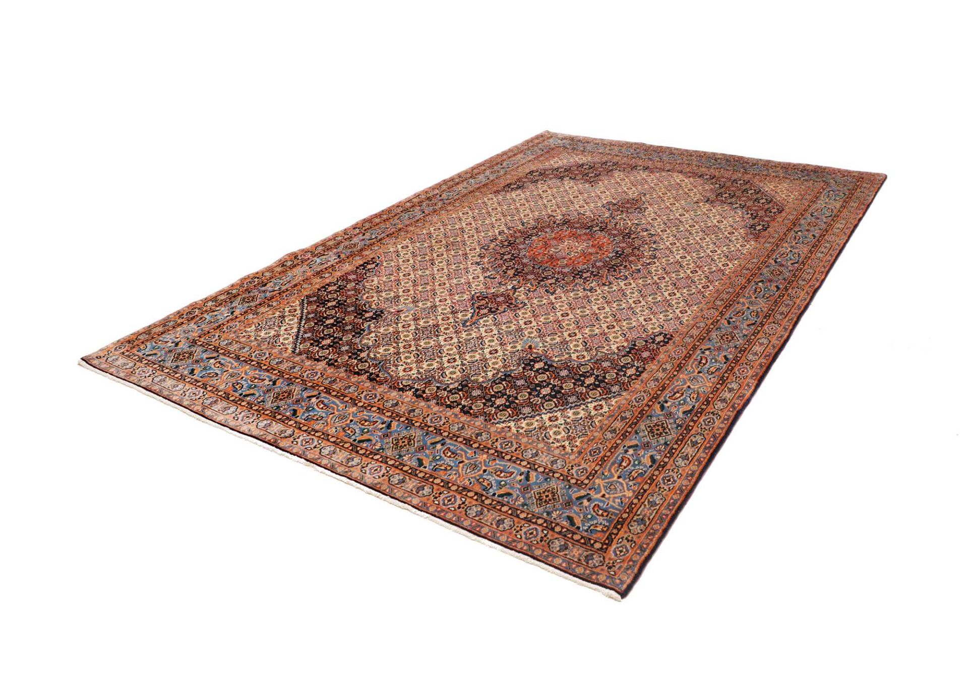 Alternative view of Wool Moud Persian Rug 208 × 302 cm, hand-knotted