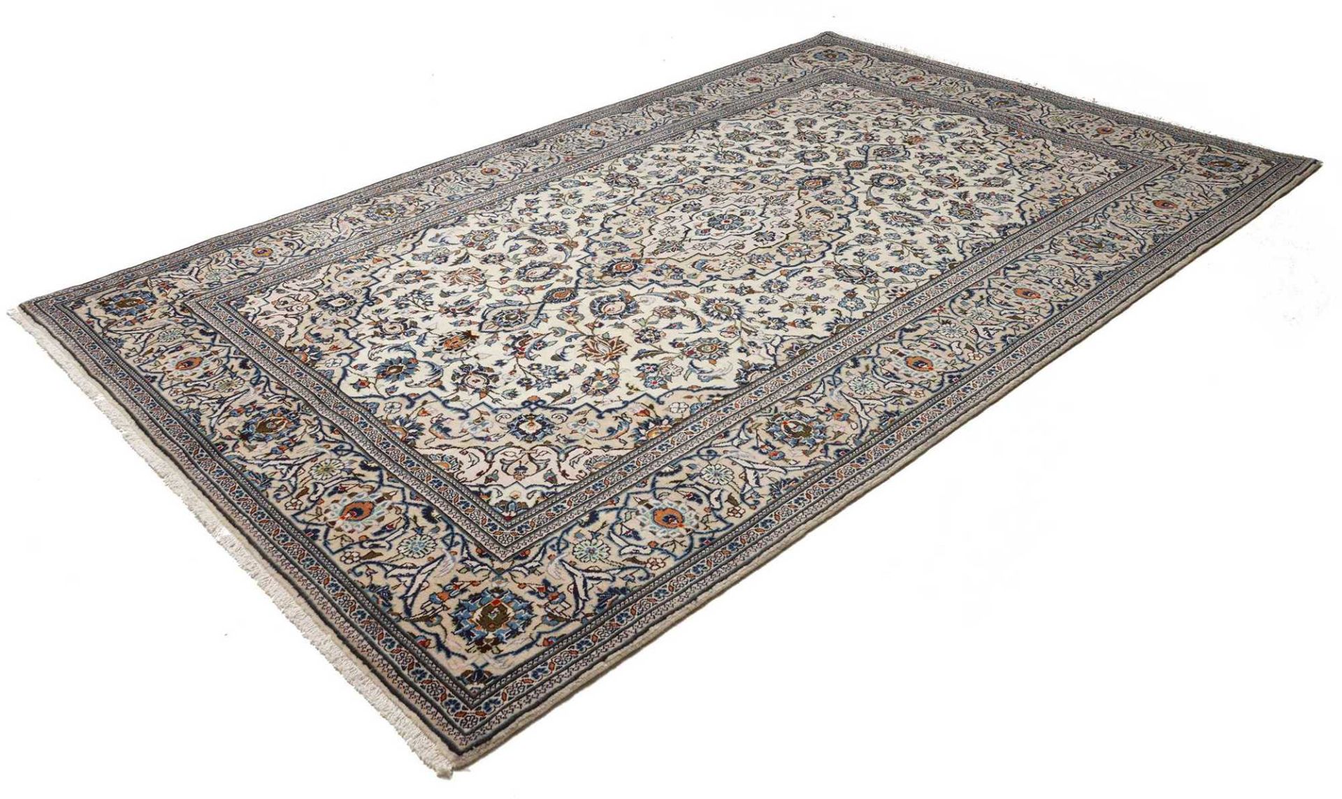 Alternative view of Hand-Knotted Kashan Persian Rug, 197 × 311 cm, Wool