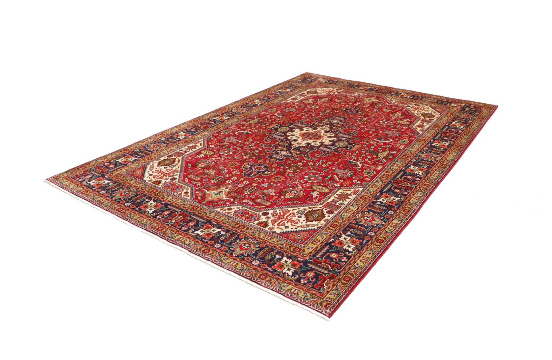 Alternative view of Hand-Knotted Tabriz Persian Rug, 203 × 295 cm, Wool