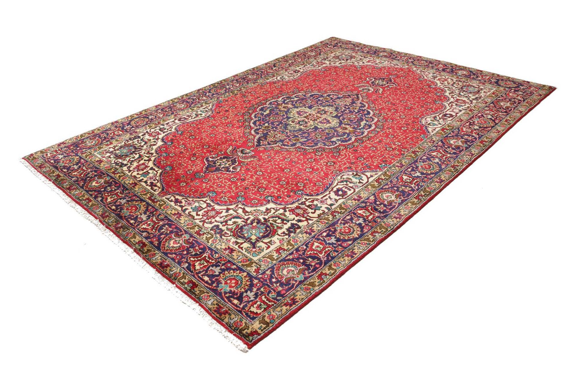 Alternative view of Wool Tabriz Persian Rug 201 × 292 cm, hand-knotted