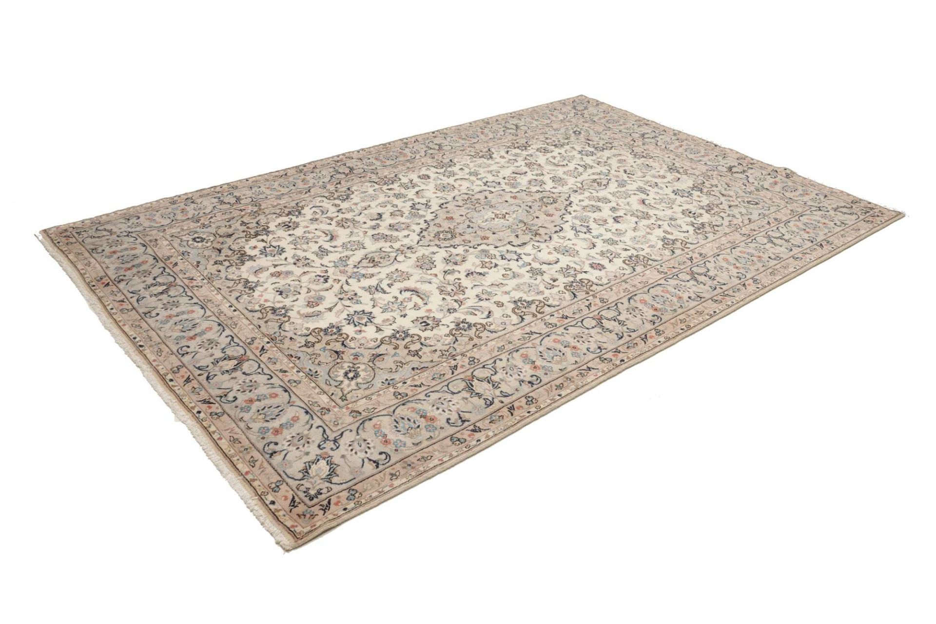 Alternative view of Hand-Knotted Kashan Persian Rug, 194 × 297 cm, Wool