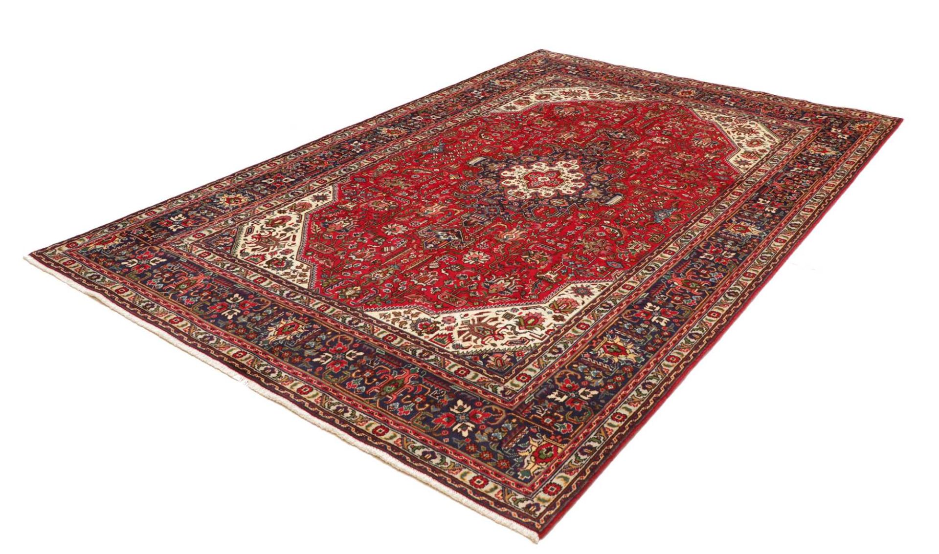 Alternative view of Wool Tabriz Persian Rug 201 × 289 cm, hand-knotted