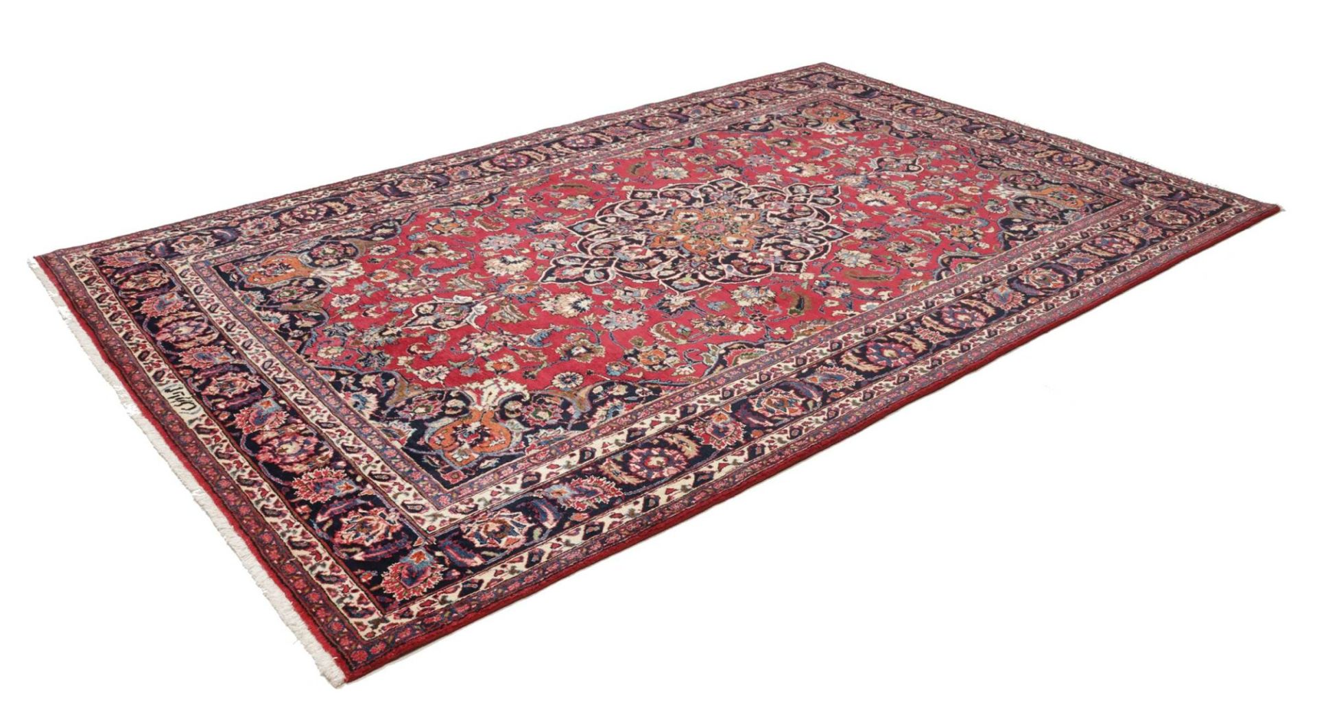 Alternative view of Mashhad Persian Rug 204 × 321 cm in Wool, hand-knotted