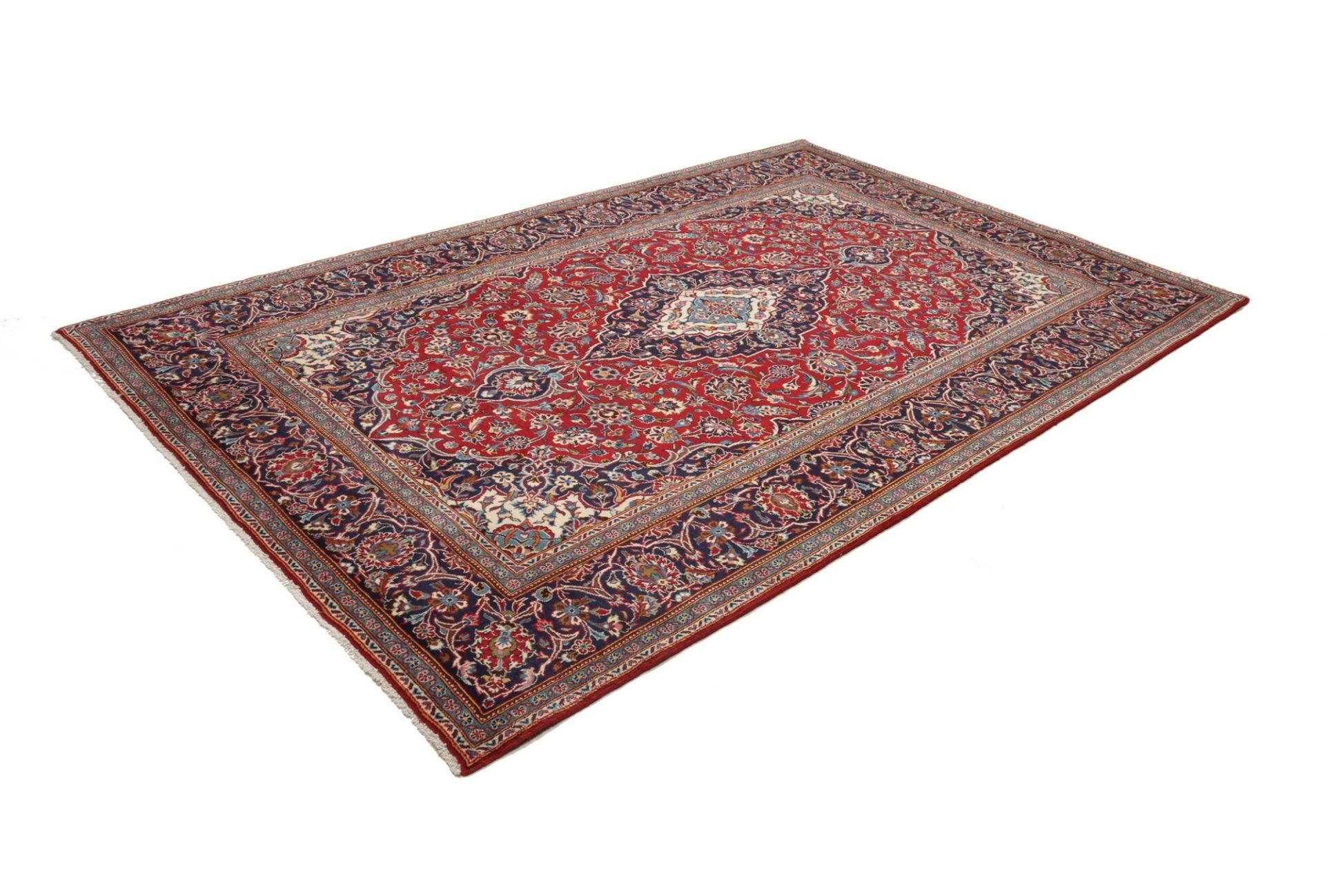 Alternative view of Wool Kashan Persian Rug 203 × 312 cm, hand-knotted