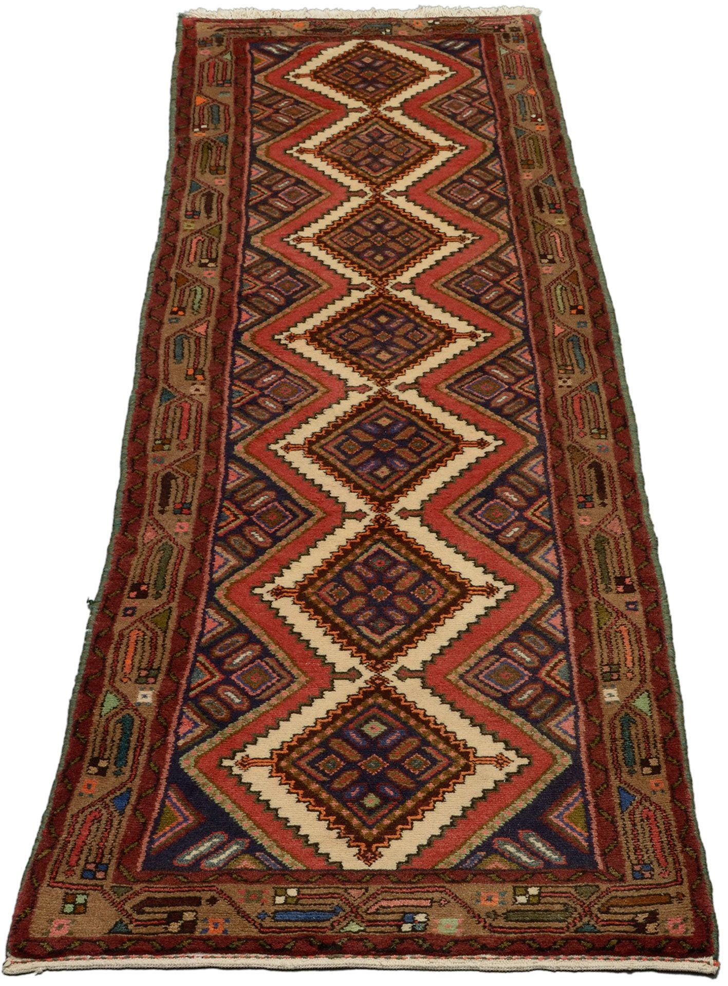 Alternative view of Hand-Knotted Persian Rug, 83 × 278 cm, Wool