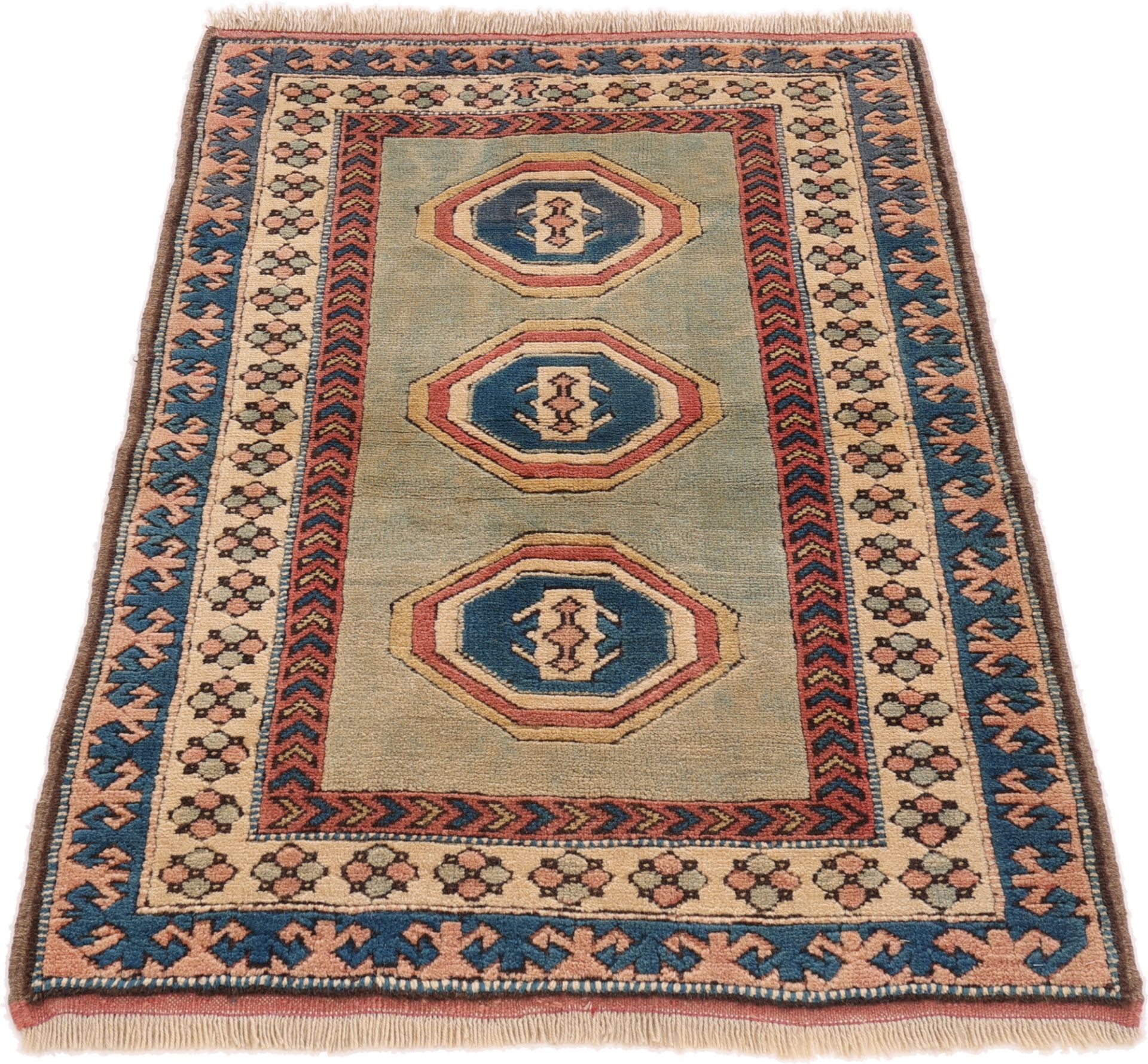 Alternative view of Wool Persian Rug 155 × 85 cm, hand-knotted