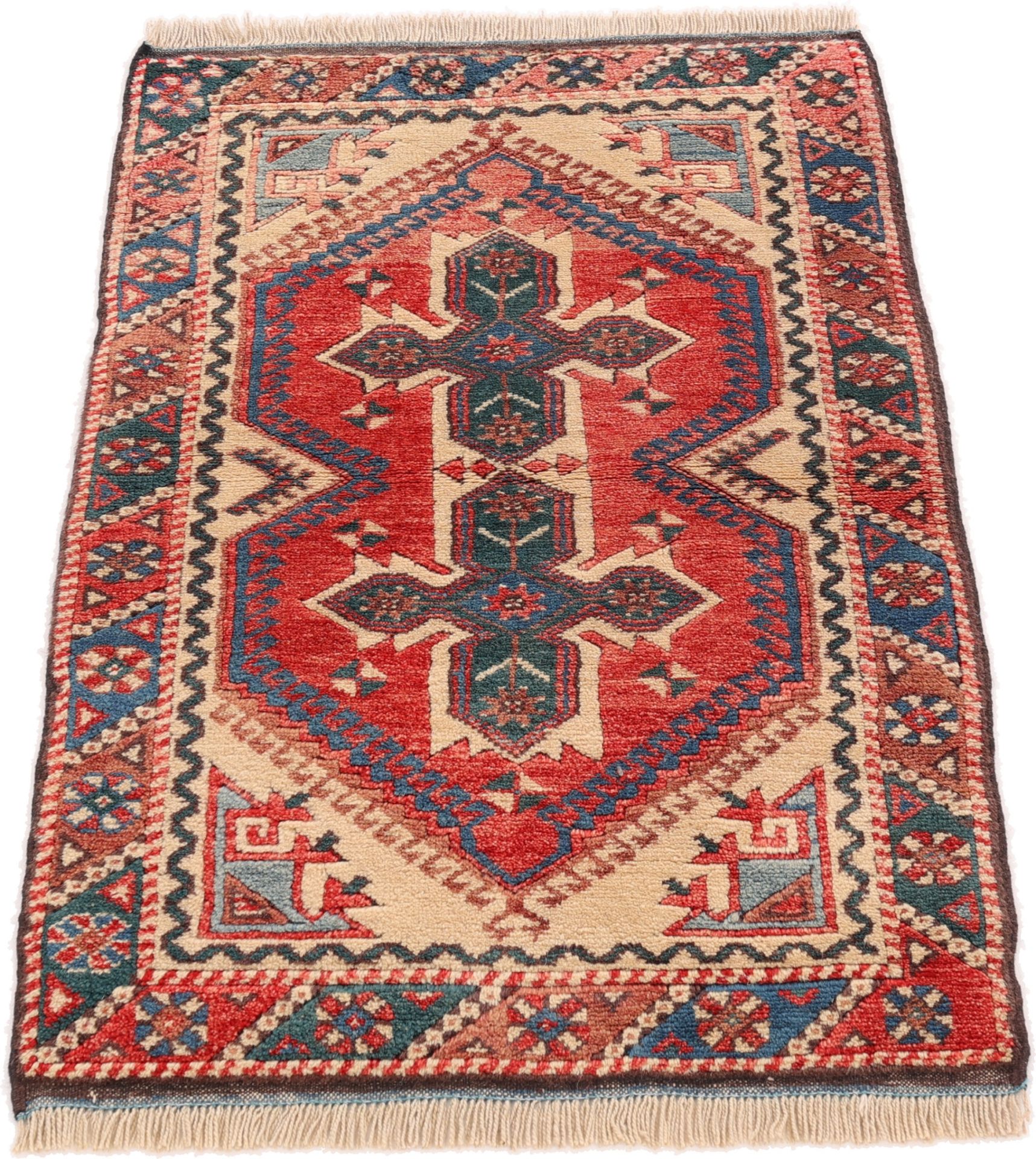 Alternative view of Hand-Knotted Persian Rug, 118 × 73 cm, Wool