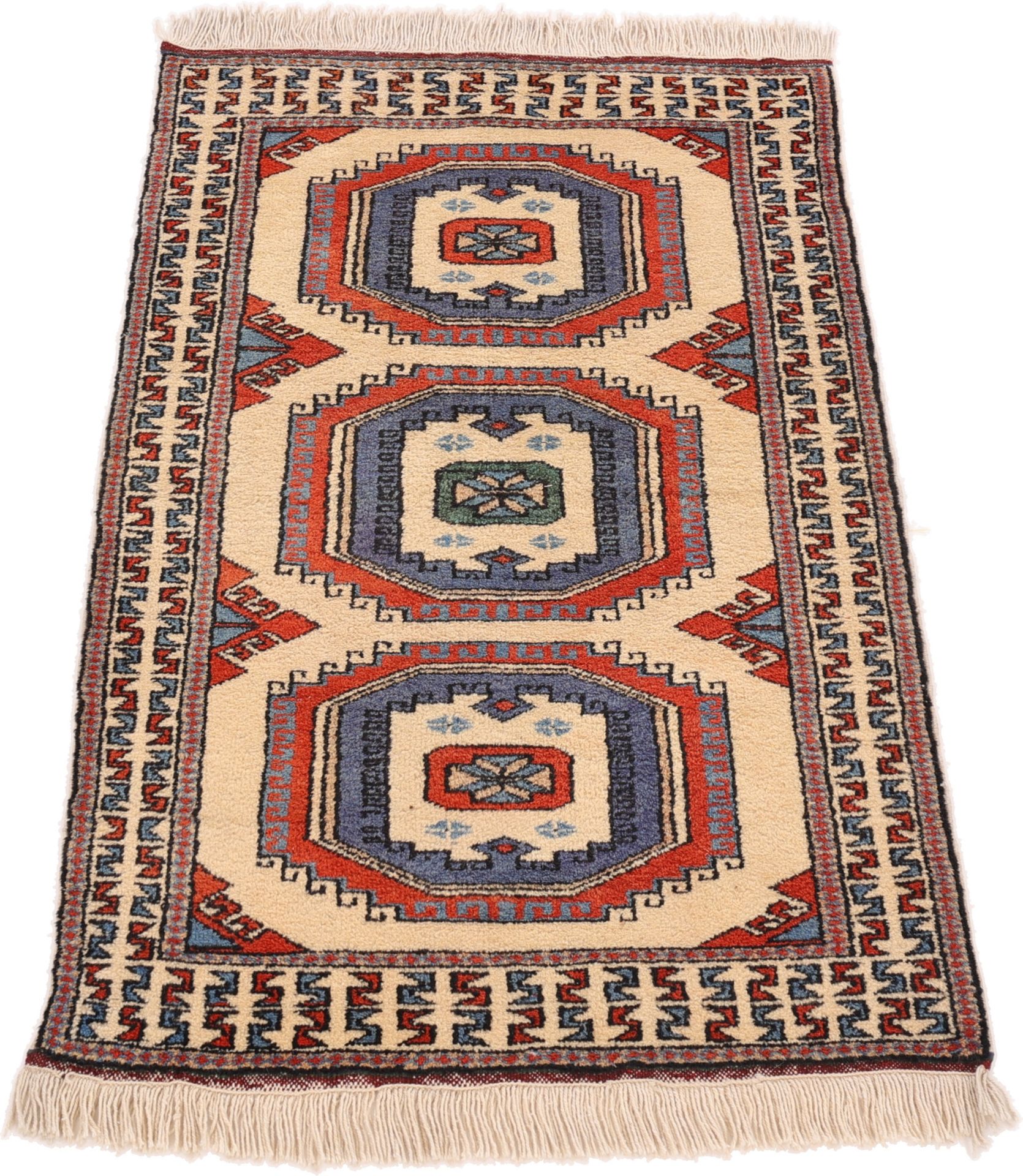 Alternative view of Wool Persian Rug 122 × 75 cm, hand-knotted