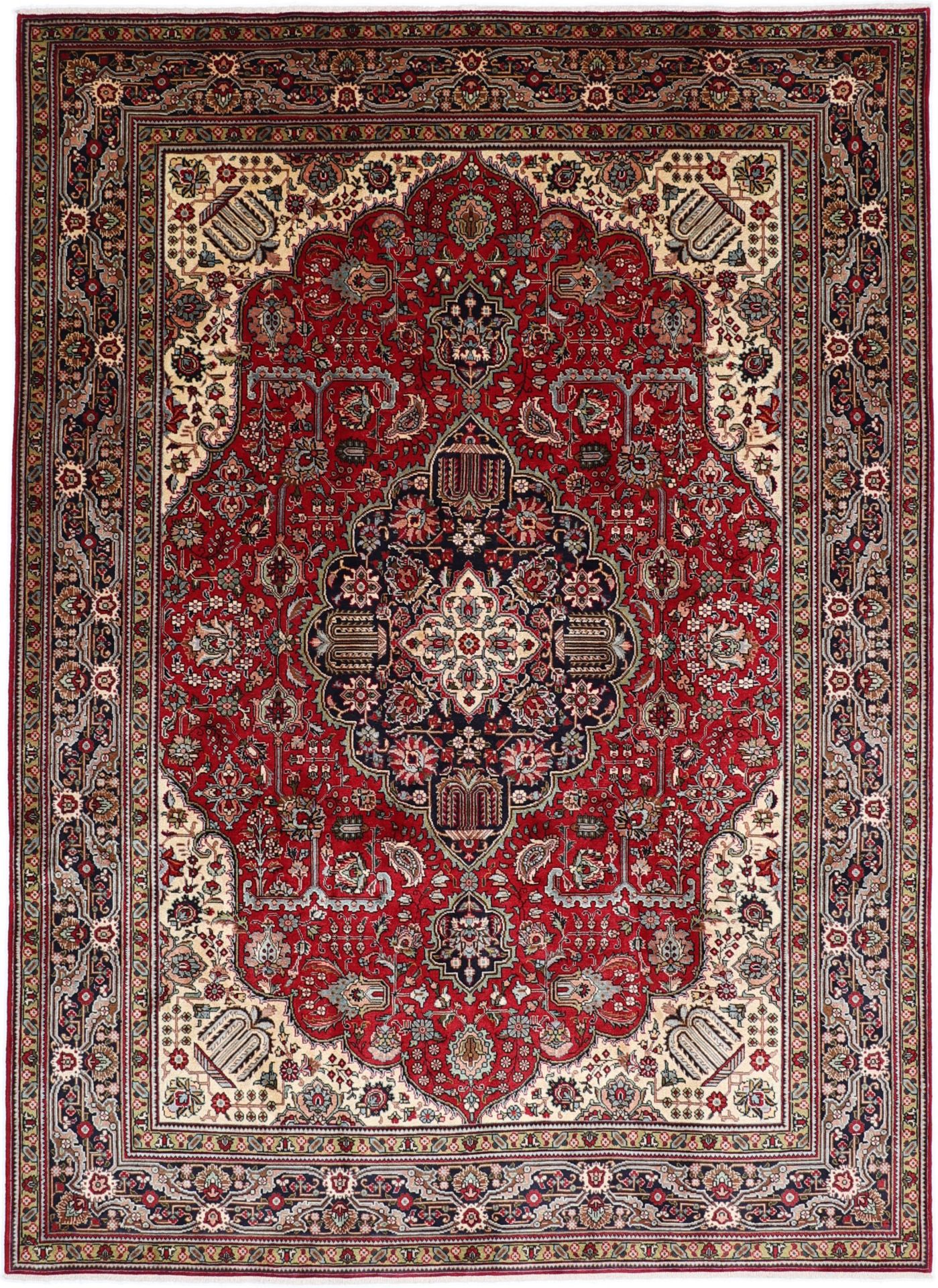 Wool Tabriz Persian Rug 255 × 350 cm, hand-knotted