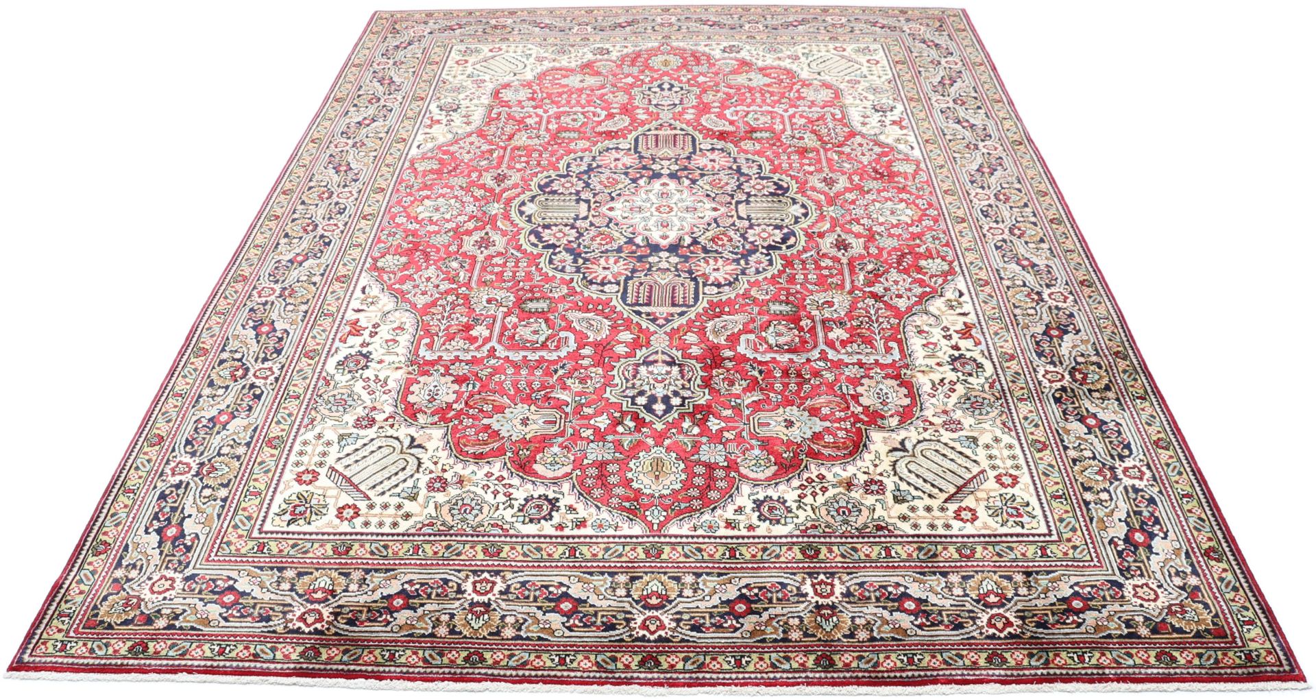 Alternative view of Wool Tabriz Persian Rug 255 × 350 cm, hand-knotted