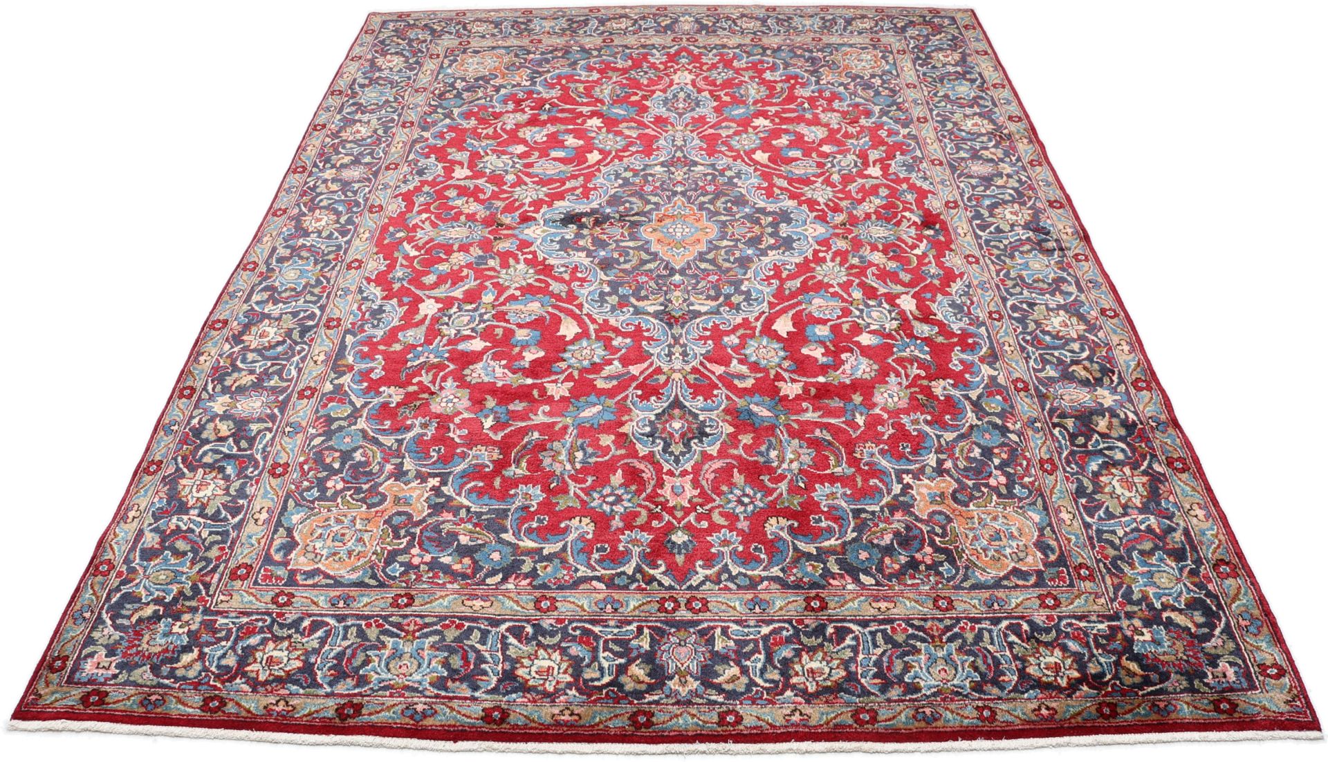 Alternative view of Hand-Knotted Mashhad Persian Rug, 250 × 342 cm, Wool