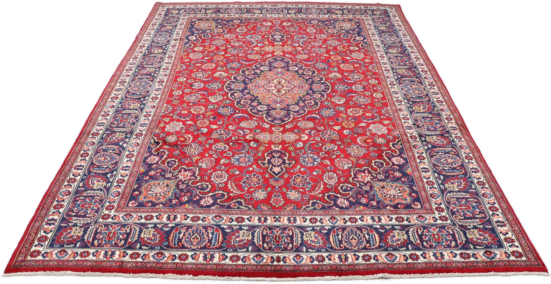 Alternative view of Wool Mashhad Persian Rug 237 × 344 cm, hand-knotted
