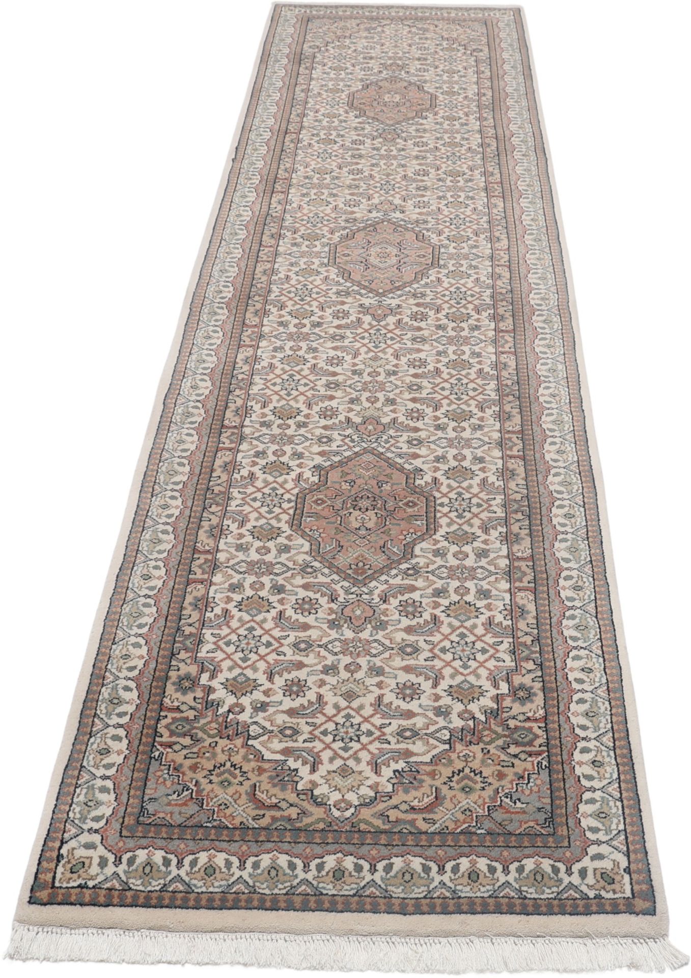 Alternative view of Hand-Knotted Bijar Indian Rug, 77 × 305 cm, Wool