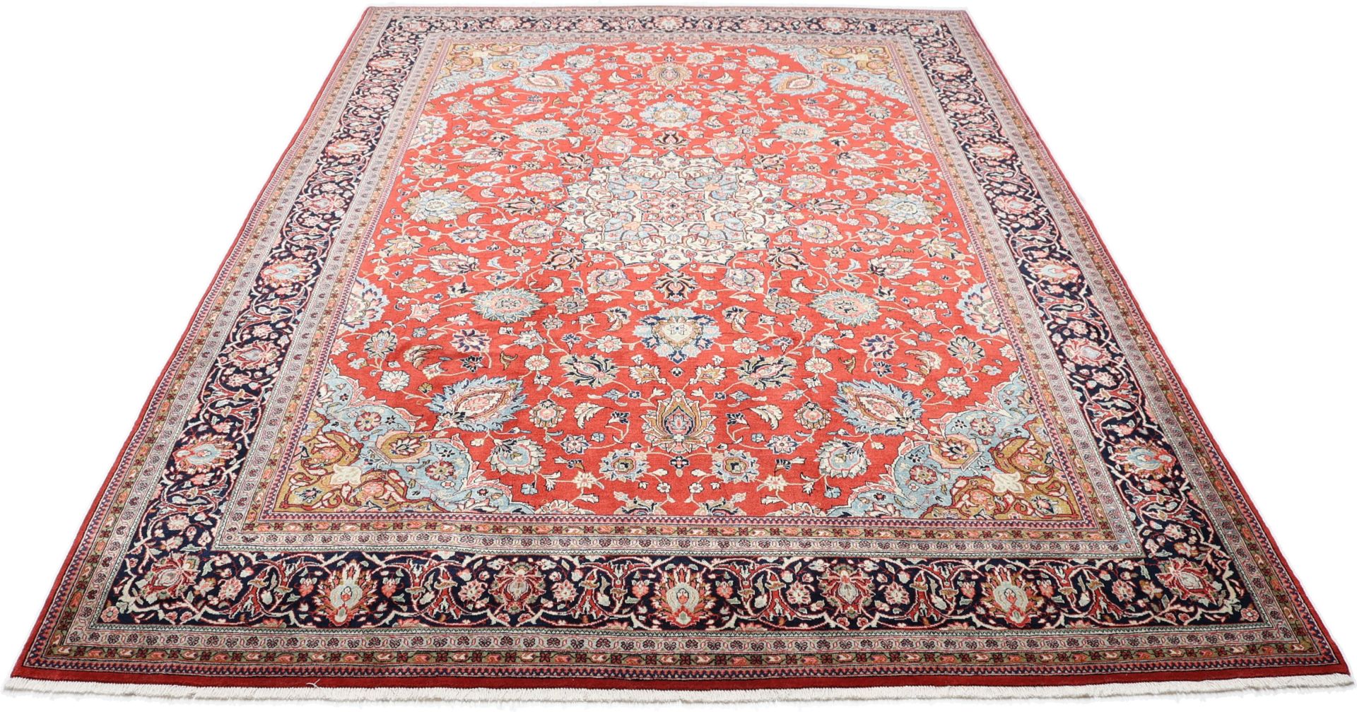 Alternative view of Hand-Knotted Sarouk Persian Rug, 265 × 370 cm, Wool