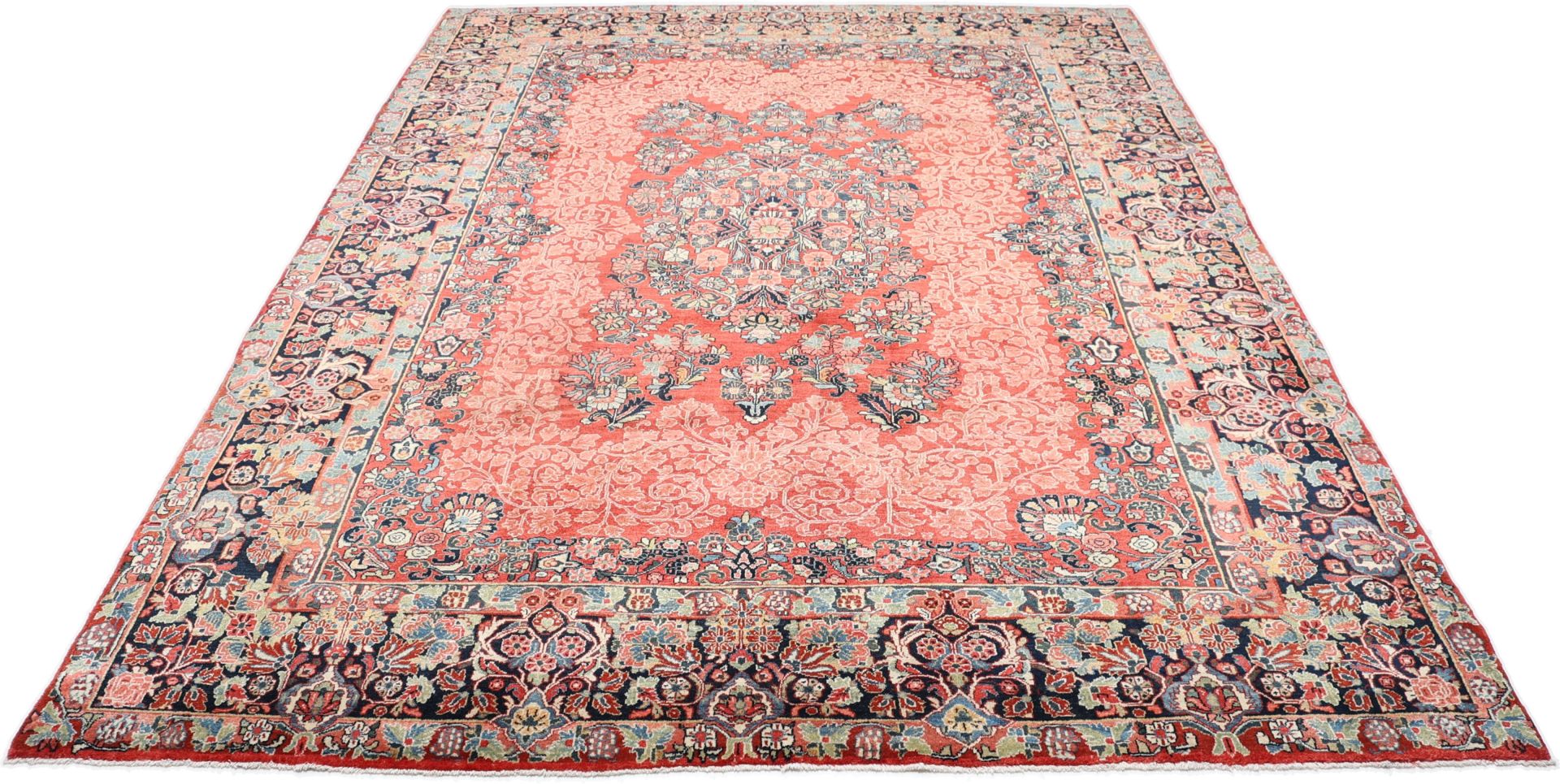 Alternative view of Hand-Knotted Sarouk Persian Rug, 270 × 370 cm, Wool