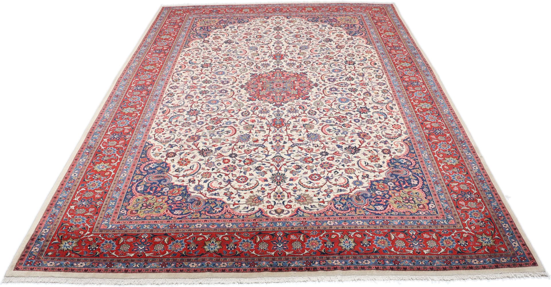 Alternative view of Wool Sarouk Persian Rug 272 × 376 cm, hand-knotted