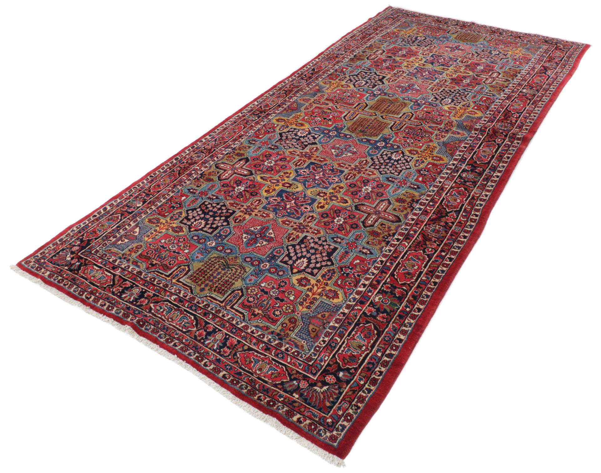 Alternative view of Hand-Knotted Sarouk Persian Rug, 200 × 470 cm, Wool