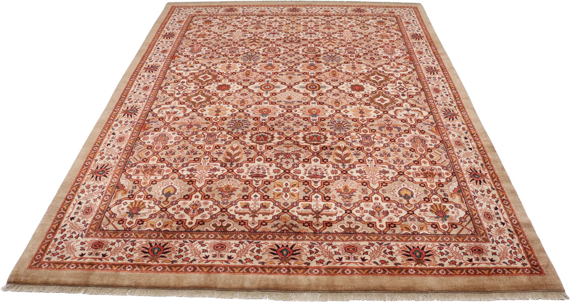 Alternative view of Hand-Knotted Malayer Persian Rug, 261 × 346 cm, Wool