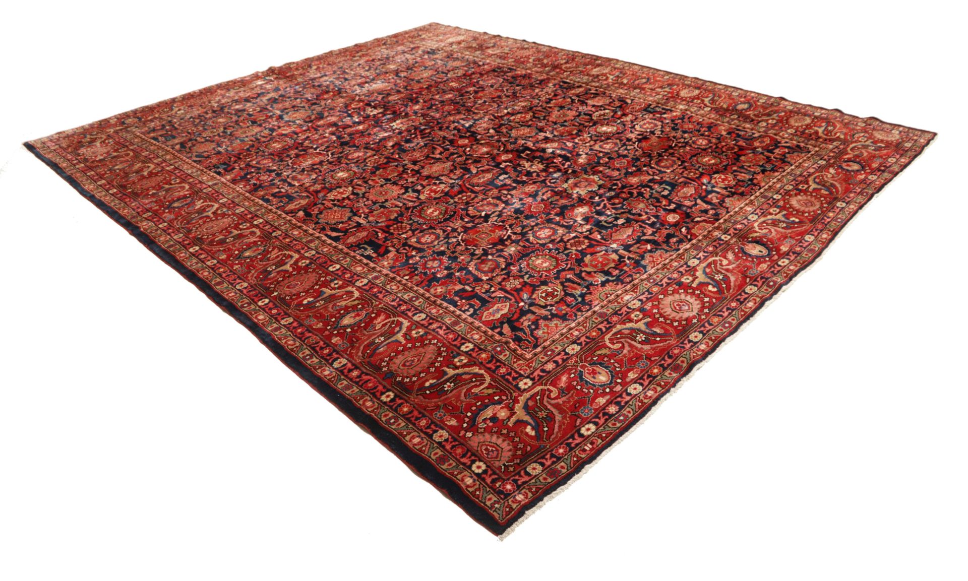 Alternative view of Hand-Knotted Hamadan Persian Rug, 339 × 415 cm, Wool