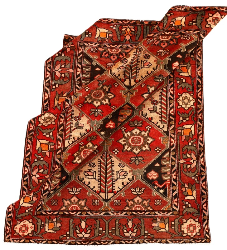 Alternative view of Hand-Knotted Bakhtiari Persian Rug, 200 × 158 cm, Wool