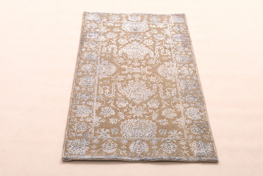 Alternative view of Hand-Knotted Indian Rug, 141 × 72 cm, Wool