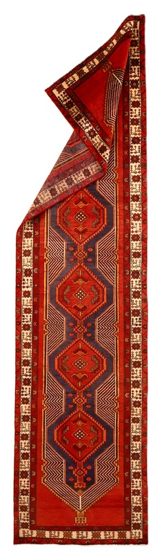 Alternative view of Wool Ardebil Persian Rug 406 × 101 cm, hand-knotted