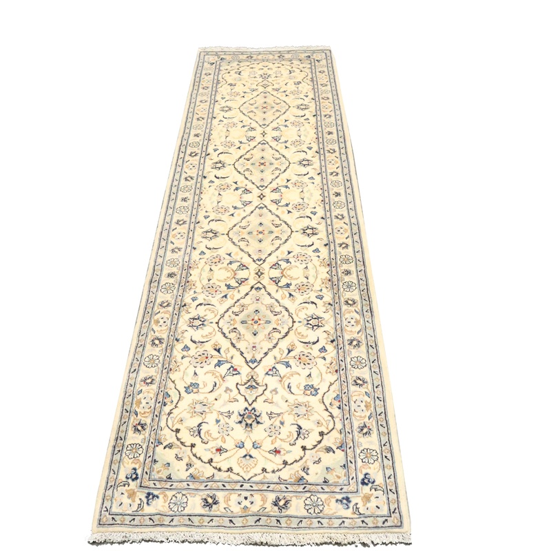 Alternative view of Wool Kashan Persian Rug 298 × 81 cm, hand-knotted