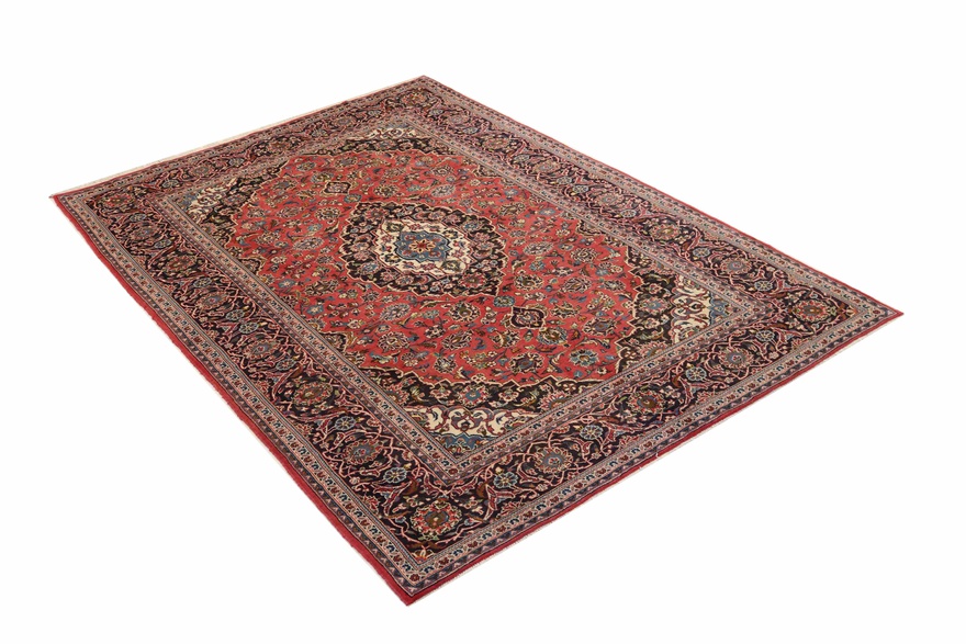 Alternative view of Wool Kashan Persian Rug 297 × 208 cm, hand-knotted
