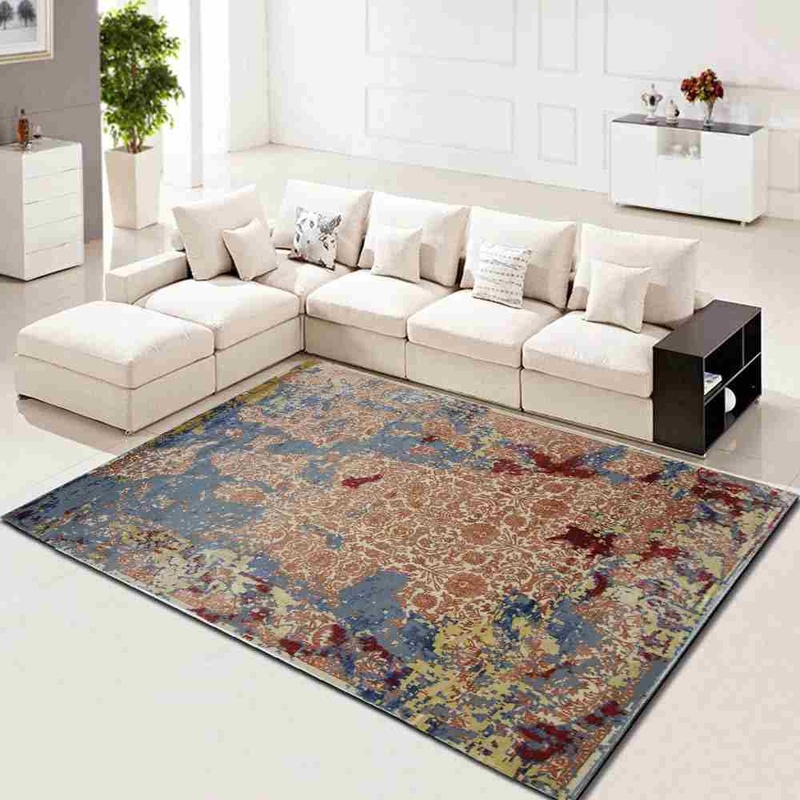 Alternative view of Indian Rug 305 × 245 cm in Wool, hand-knotted
