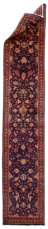 Alternative view of Hand-Knotted Sarouk Persian Rug, 444 × 81 cm, Wool