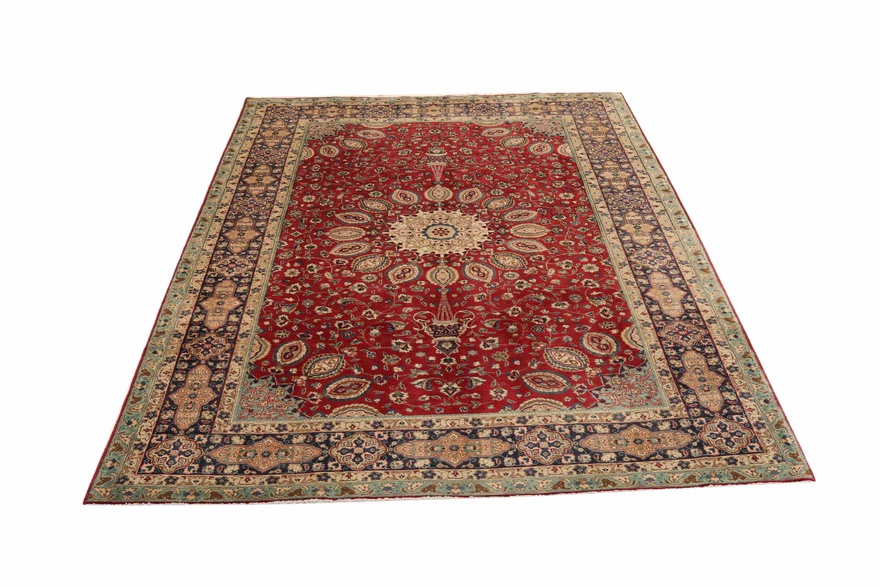 Alternative view of Hand-Knotted Tabriz Persian Rug, 300 × 200 cm, Wool
