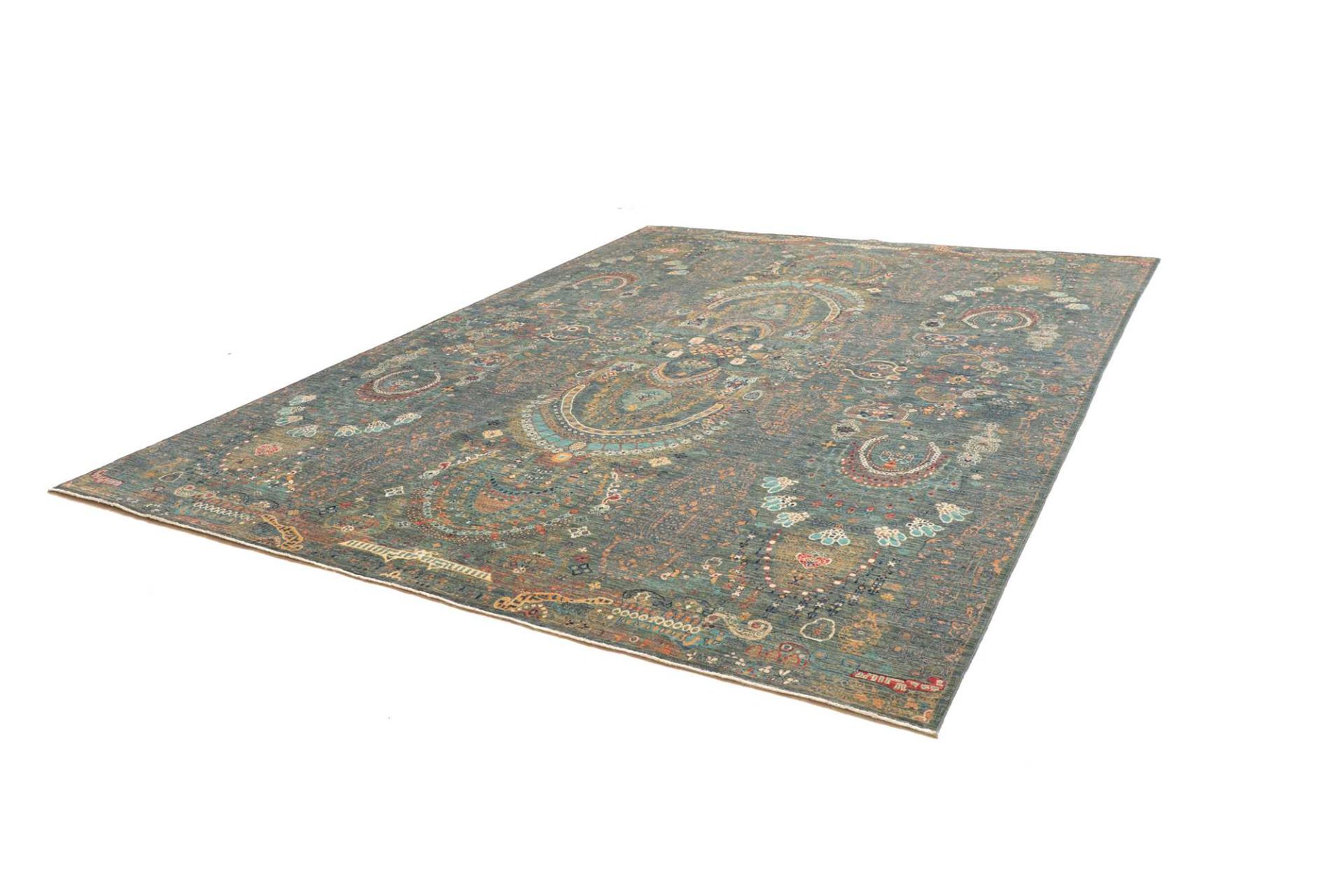 Alternative view of Samarkand Pakistani Rug 271 × 355 cm in Wool, hand-knotted