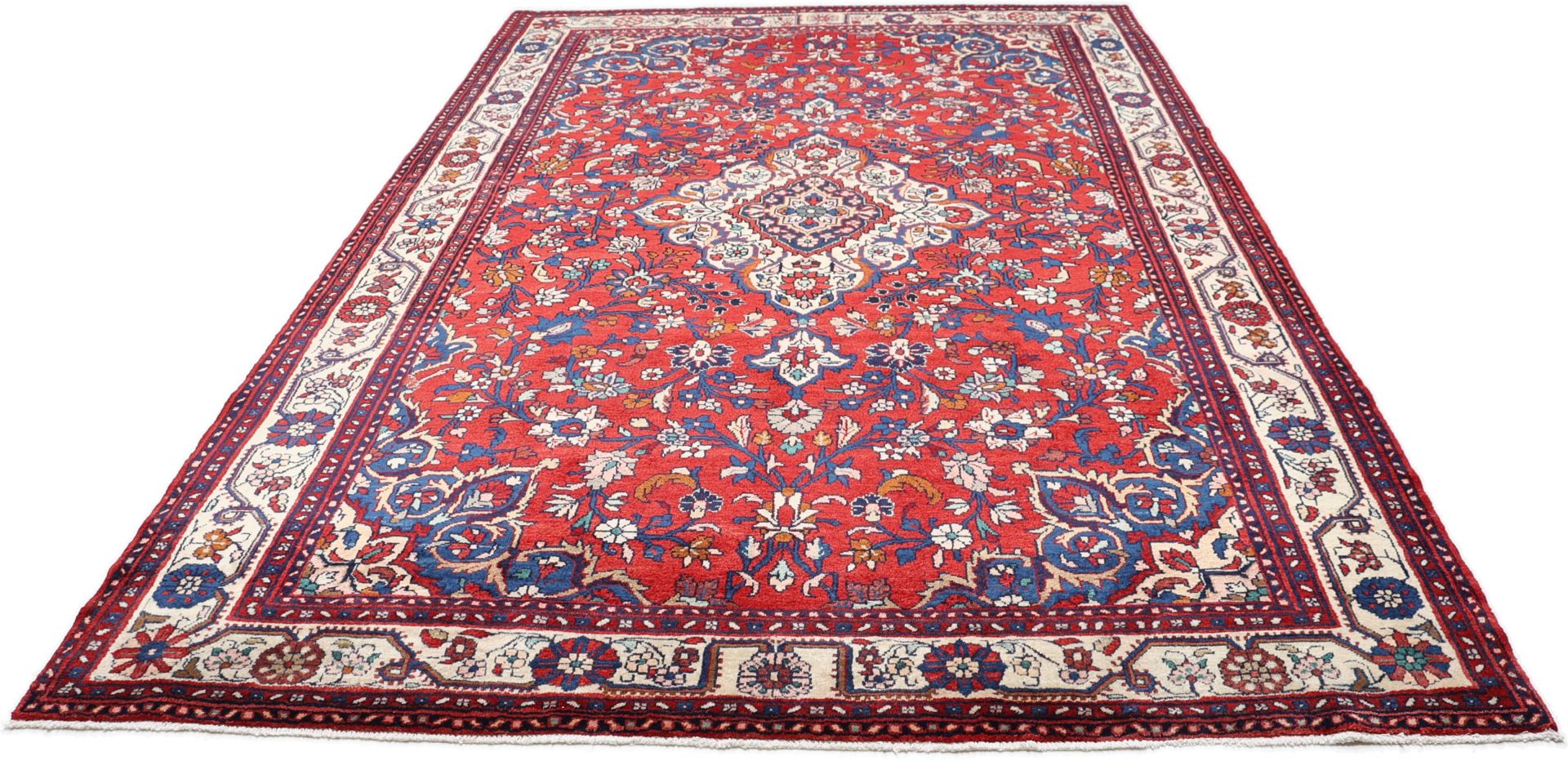 Alternative view of Hand-Knotted Hamadan Persian Rug, 216 × 335 cm, Wool