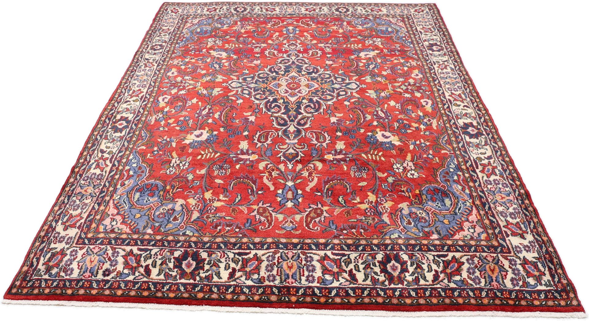 Alternative view of Hamadan Persian Rug 200 × 300 cm in Wool, hand-knotted