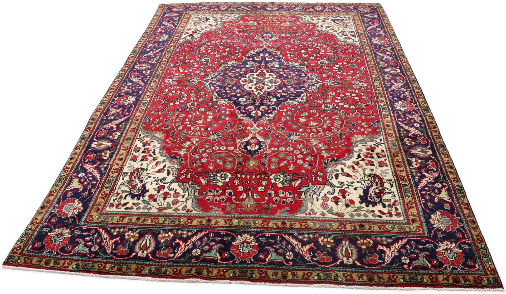 Alternative view of Wool Tabriz Persian Rug 204 × 305 cm, hand-knotted