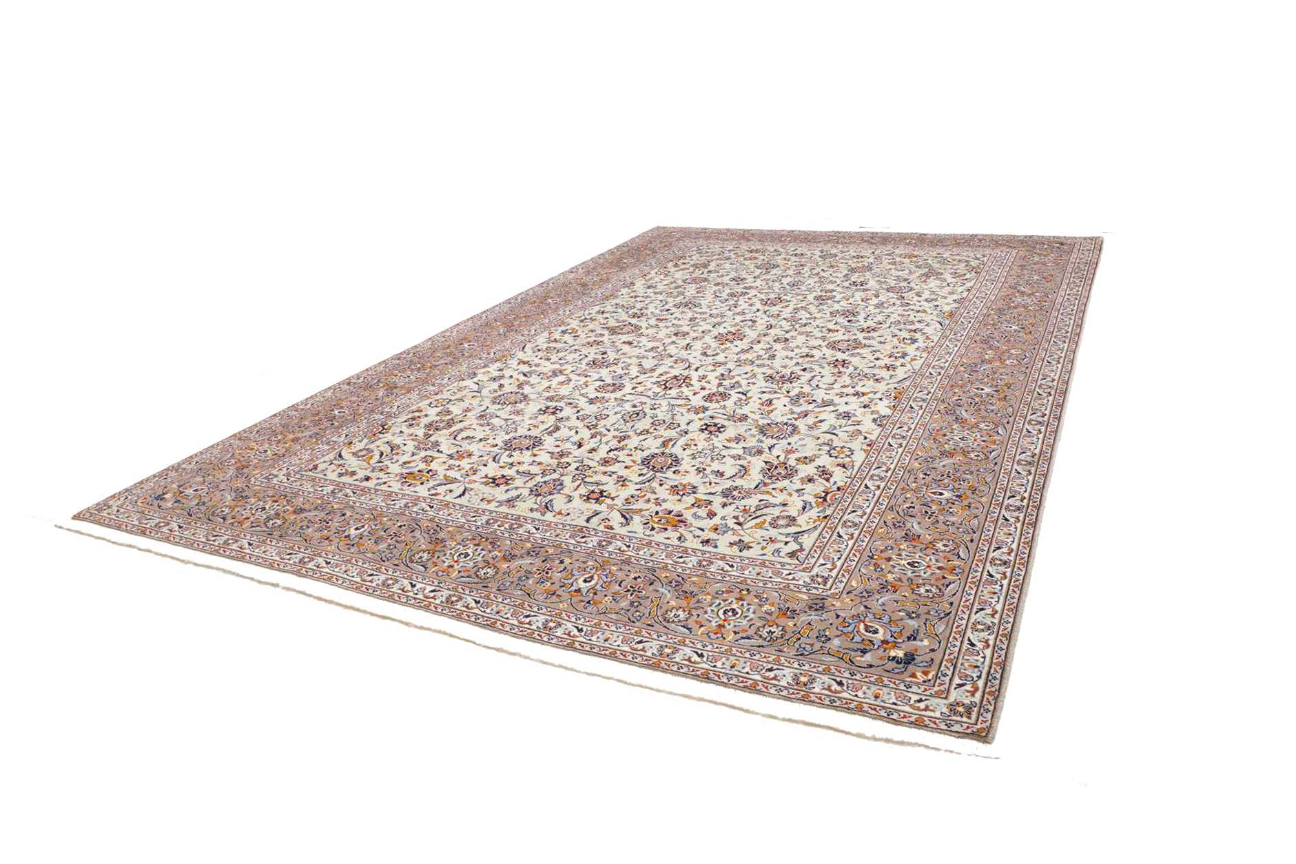 Alternative view of Hand-Knotted Kashan Persian Rug, 297 × 425 cm, Wool