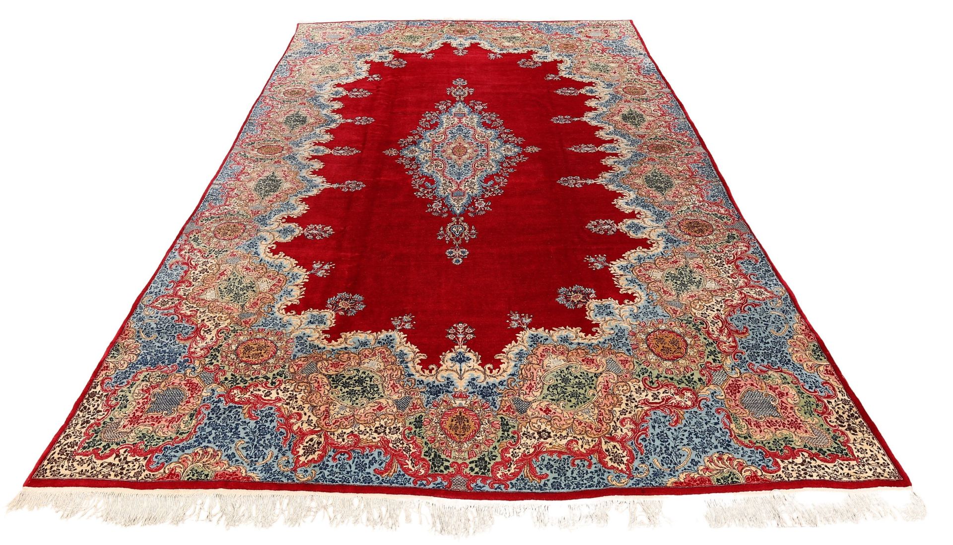Alternative view of Kerman Persian Rug 310 × 498 cm in Wool, hand-knotted